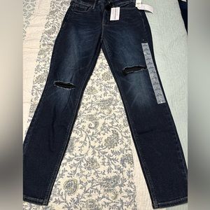 Brand new Old Navy rockstar super skinny size 8 blue jeans high rise